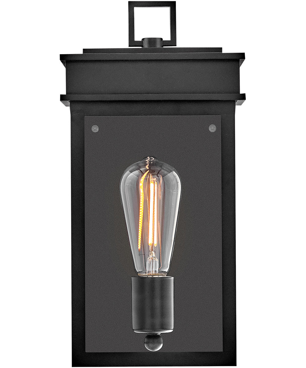 Cole 1-Light Medium Wall Mount Lantern in Black - Image 3