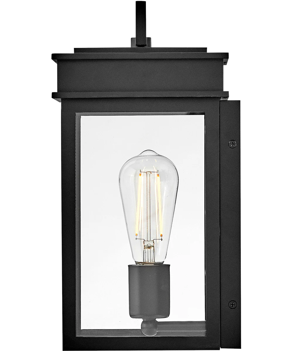 Cole 1-Light Medium Wall Mount Lantern in Black - Image 5