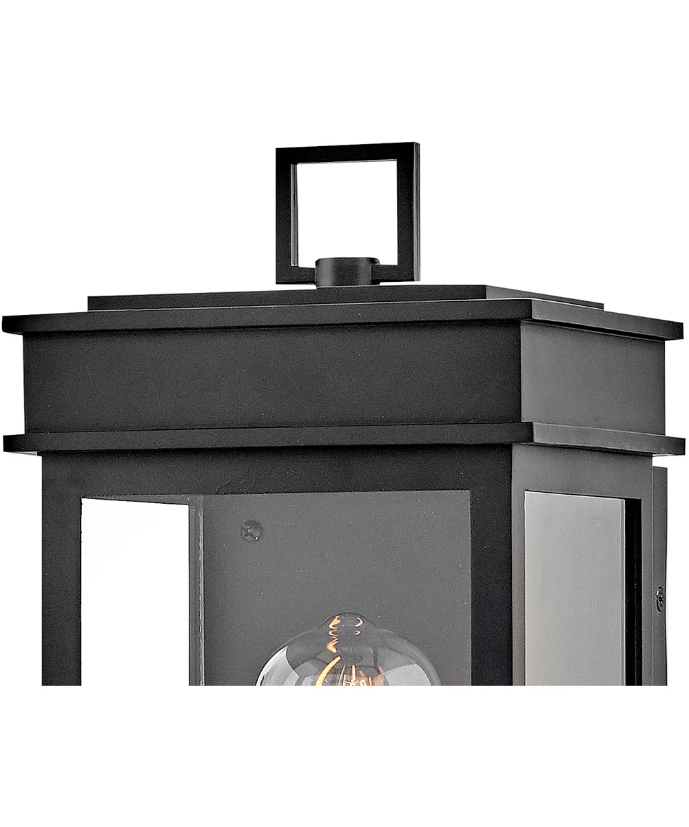 Cole 1-Light Medium Wall Mount Lantern in Black - Image 6