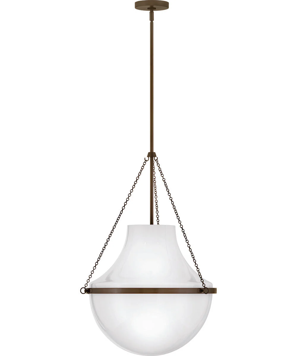 Collins 1-Light Large Pendant in Heritage Bronze - Image 2