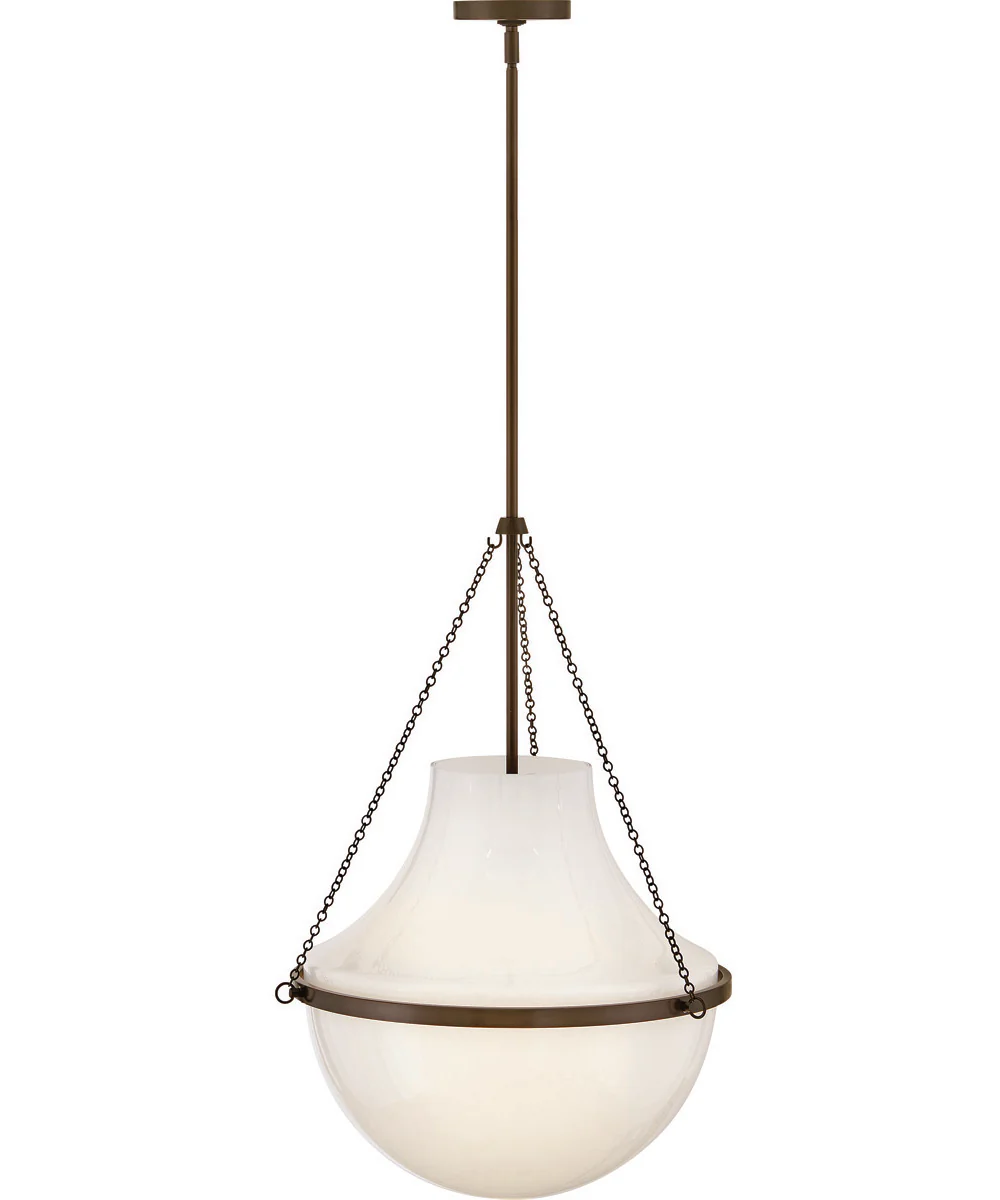 Collins 1-Light Large Pendant in Heritage Bronze - Image 4