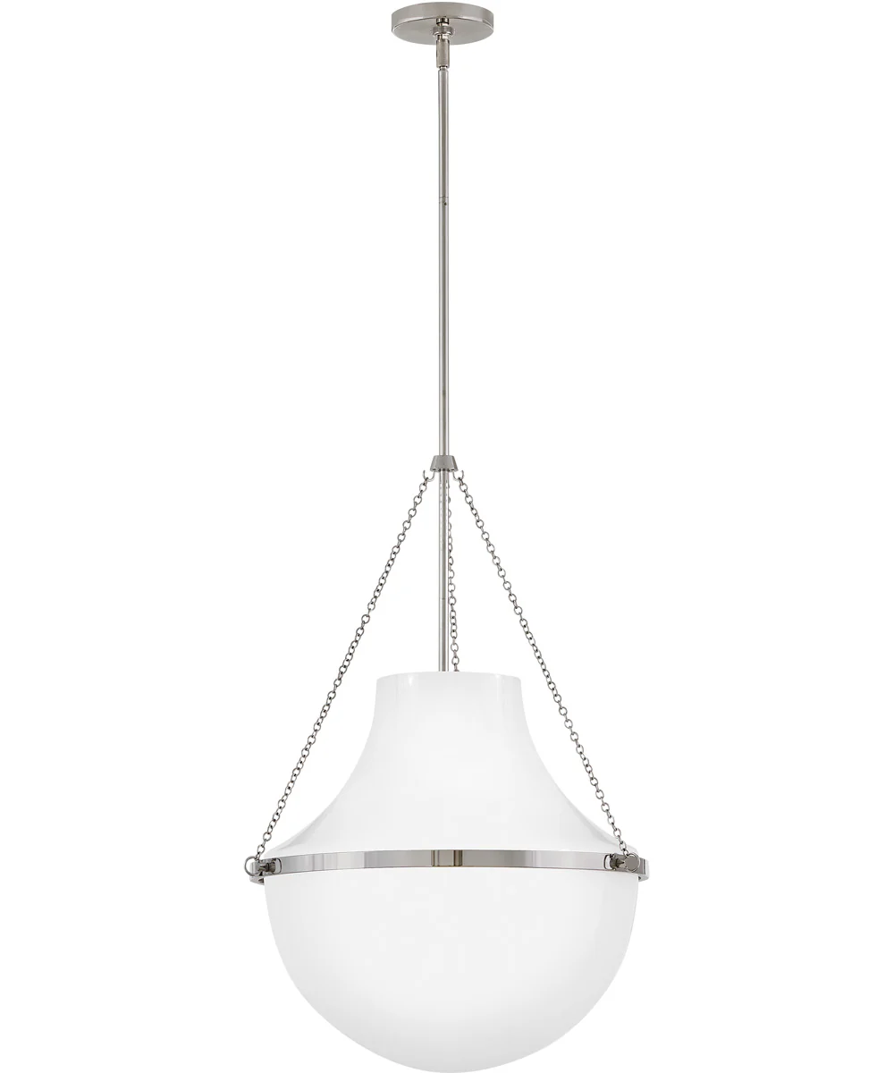 Collins 1-Light Large Pendant in Polished Nickel - Image 2