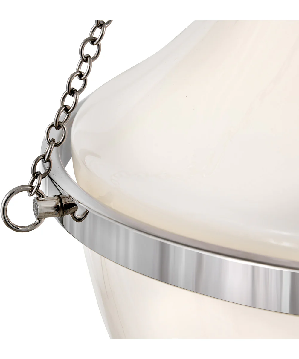 Collins 1-Light Large Pendant in Polished Nickel - Image 6