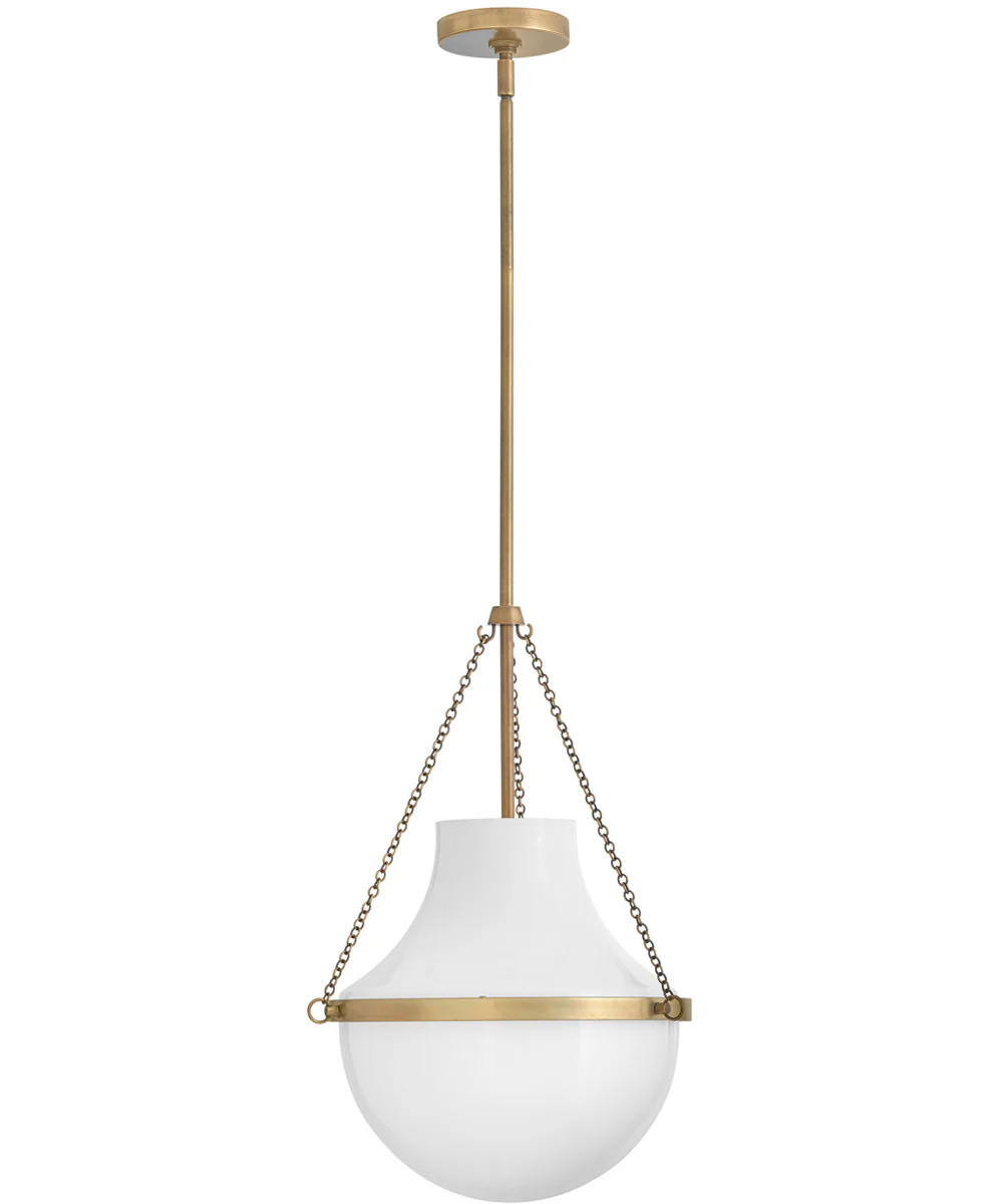 Collins 1-Light Medium Pendant in Heritage Brass - Image 2
