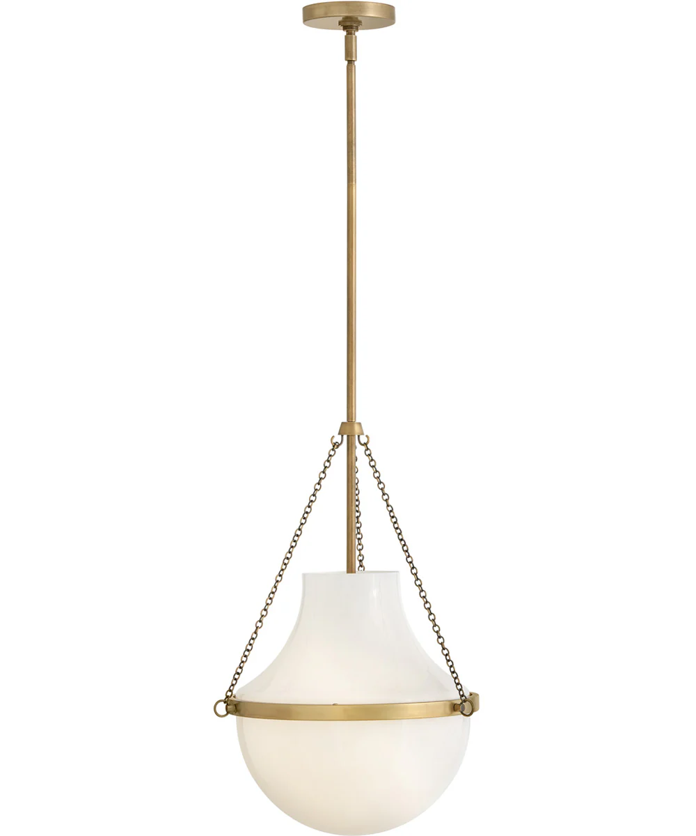 Collins 1-Light Medium Pendant in Heritage Brass - Image 4