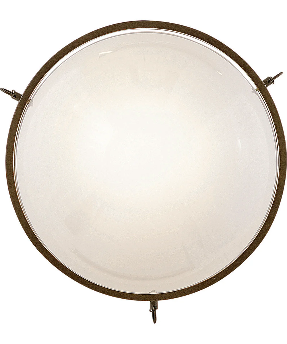 Collins 1-Light Medium Semi-Flush Mount in Heritage Bronze - Image 5