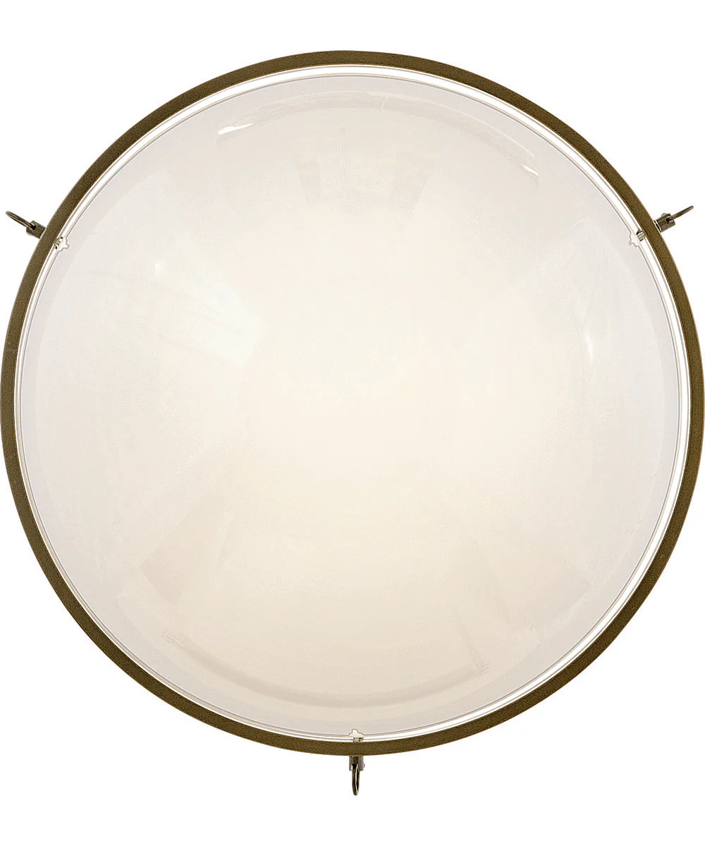 Collins 1-Light Medium Semi-Flush Mount in Heritage Bronze - Image 5