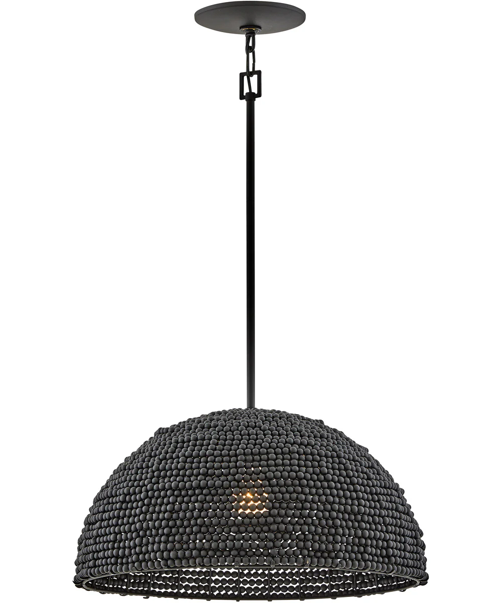 Dalia 1-Light Large Pendant in Black - Image 3