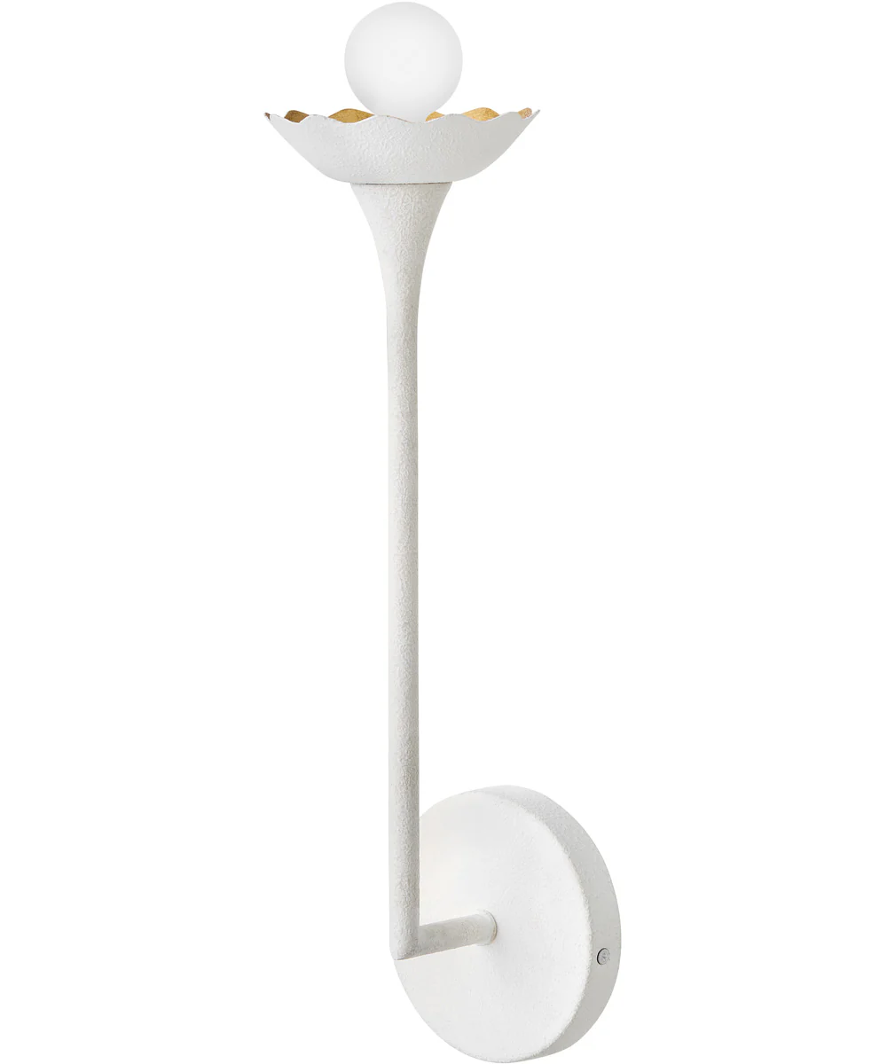 Darla 1-Light Medium Single Light Sconce in Textured Plaster - Image 2