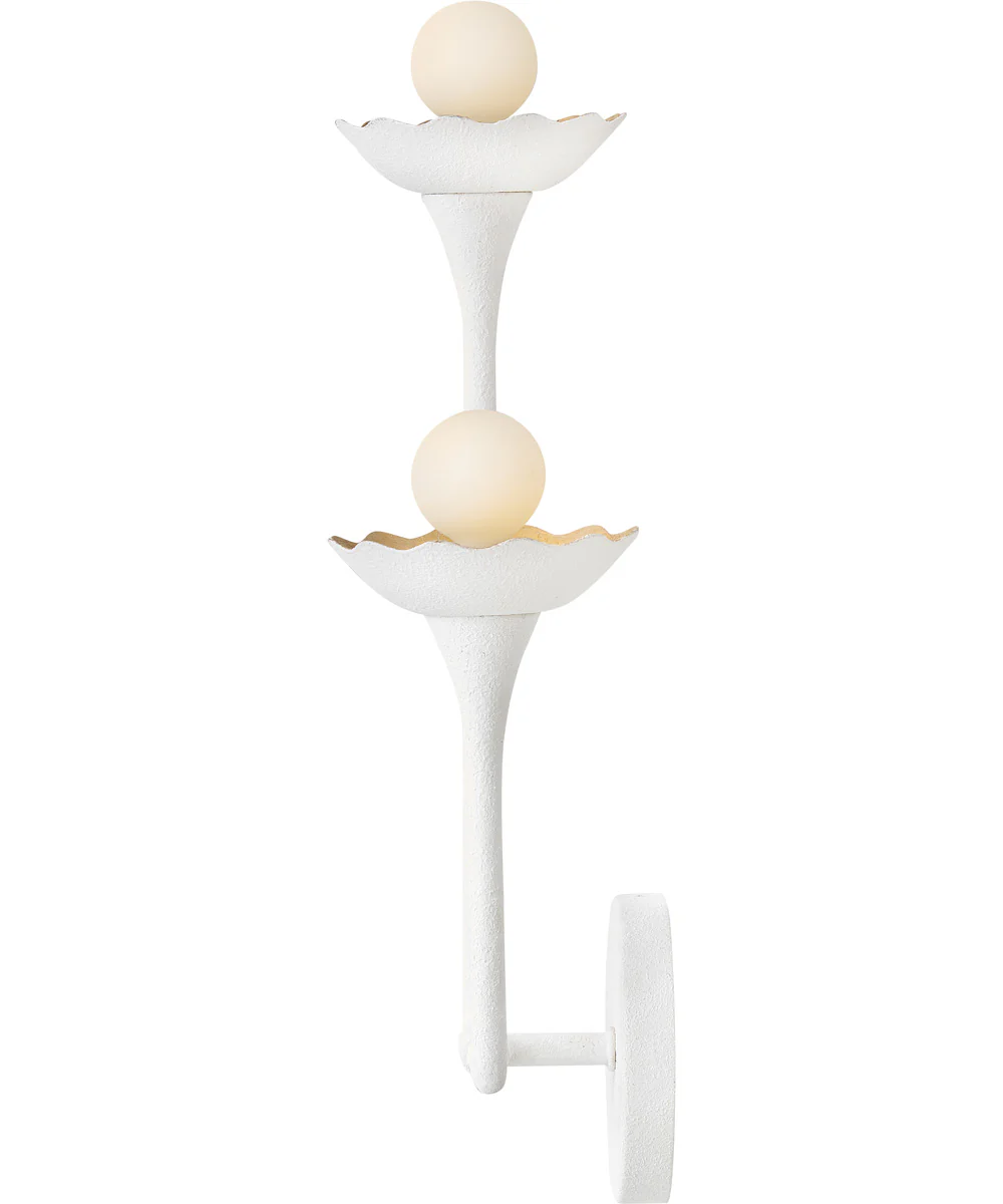 Darla 2-Light Medium Two Light Sconce in Textured Plaster - Image 5