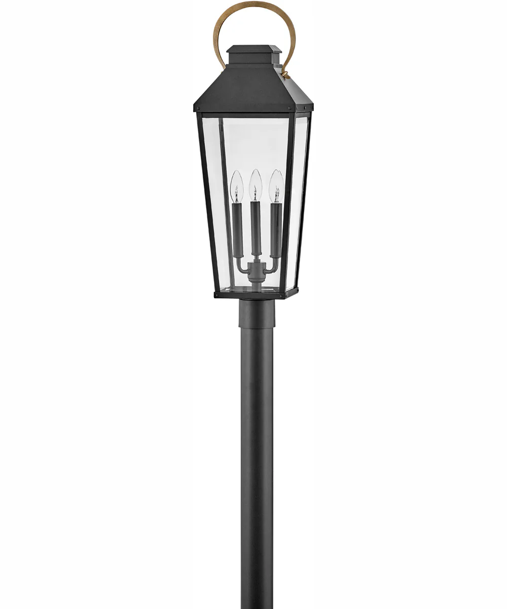 Dawson 3-Light Large Post Top or Pier Mount Lantern in Black - Image 2