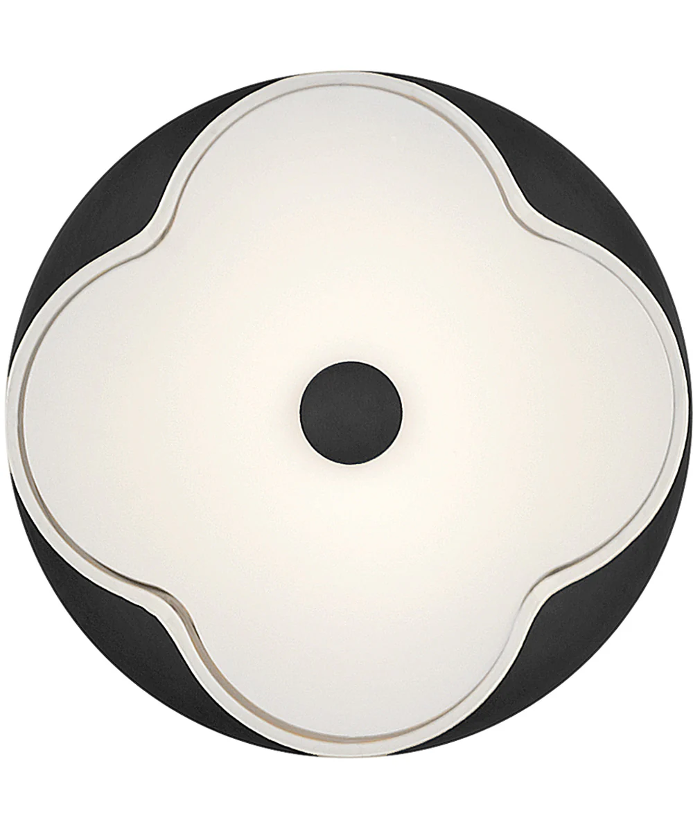 Delaney 2-Light Medium Flush Mount in Black - Image 5
