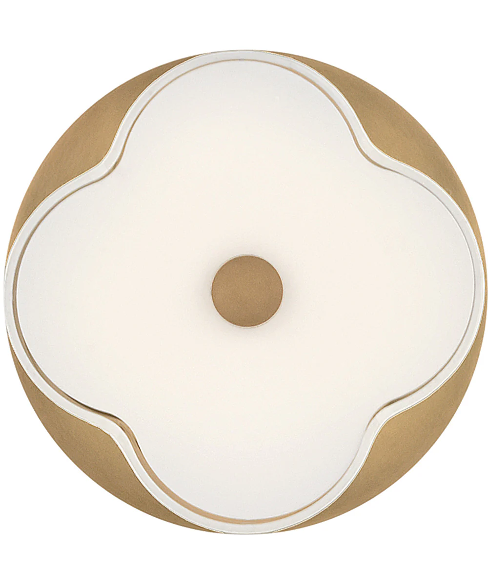 Delaney 2-Light Medium Flush Mount in Heritage Brass - Image 5