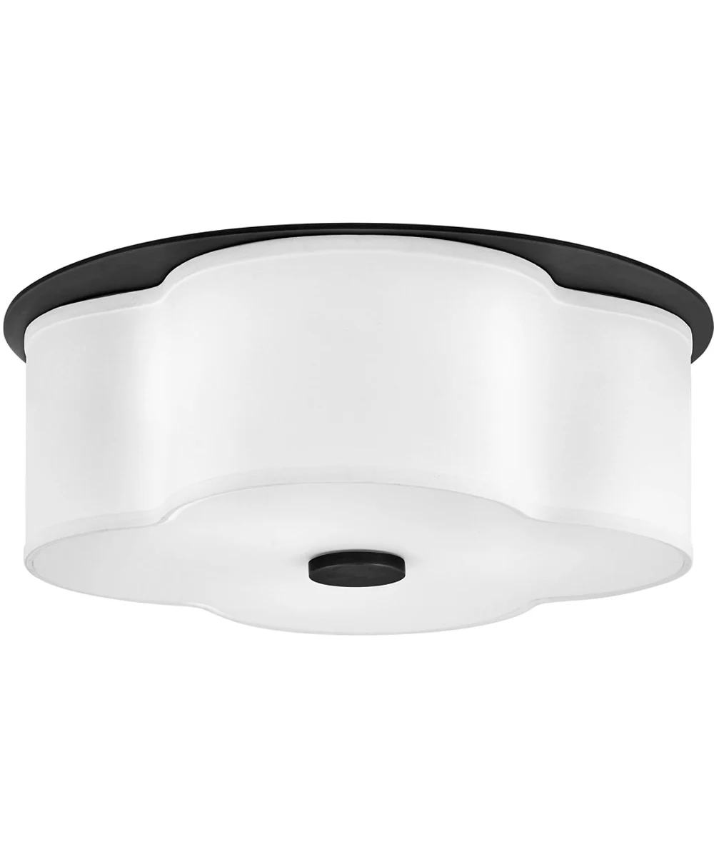 Delaney 3-Light Medium Flush Mount in Black - Image 2