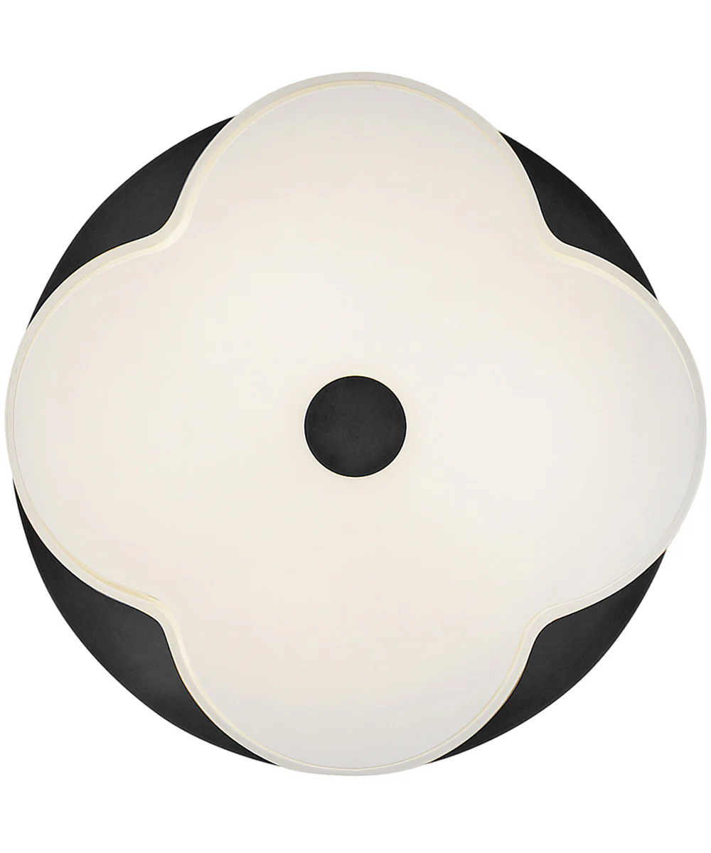 Delaney 3-Light Medium Flush Mount in Black - Image 5