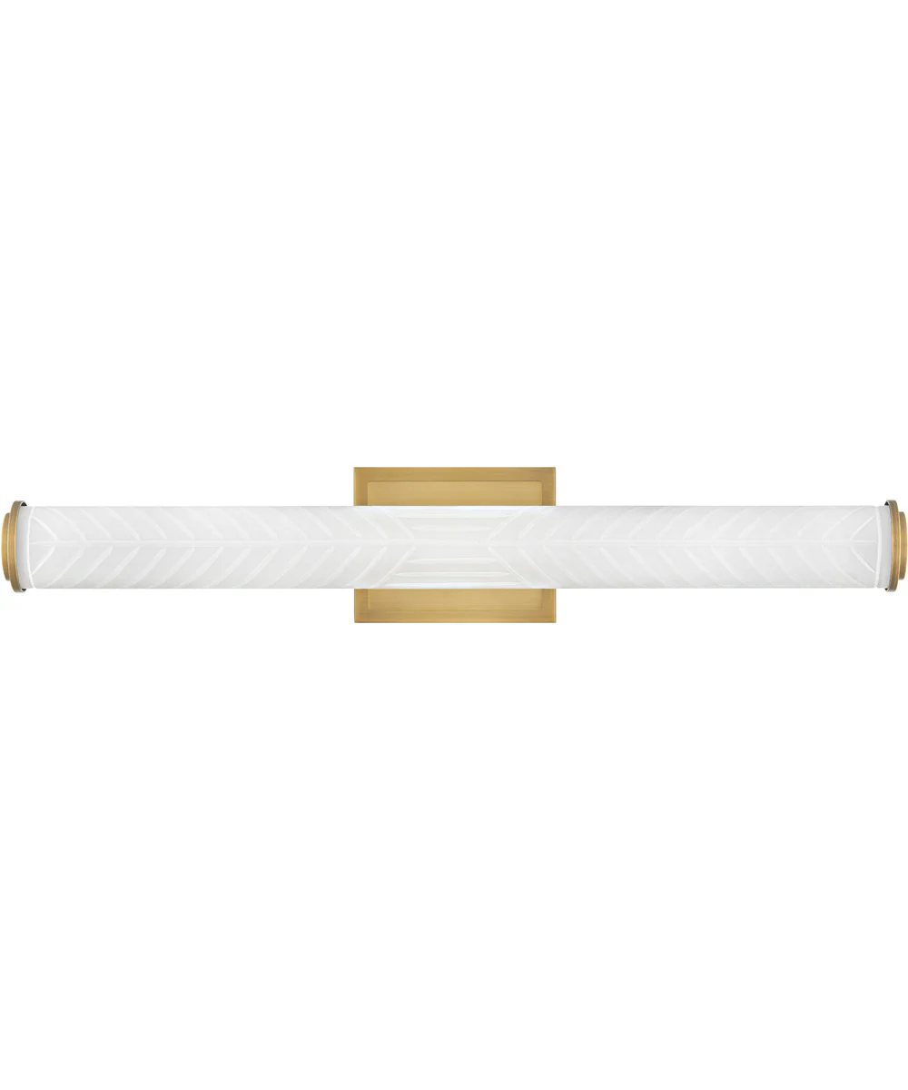 Devon LED-Light Medium LED Vanity in Lacquered Brass