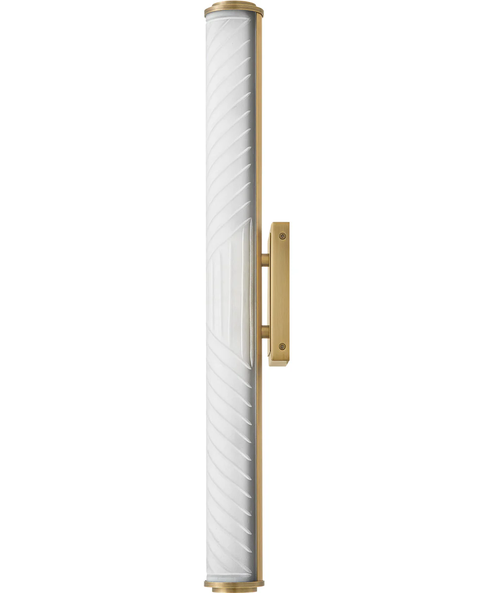 Devon LED-Light Medium LED Vanity in Lacquered Brass - Image 10