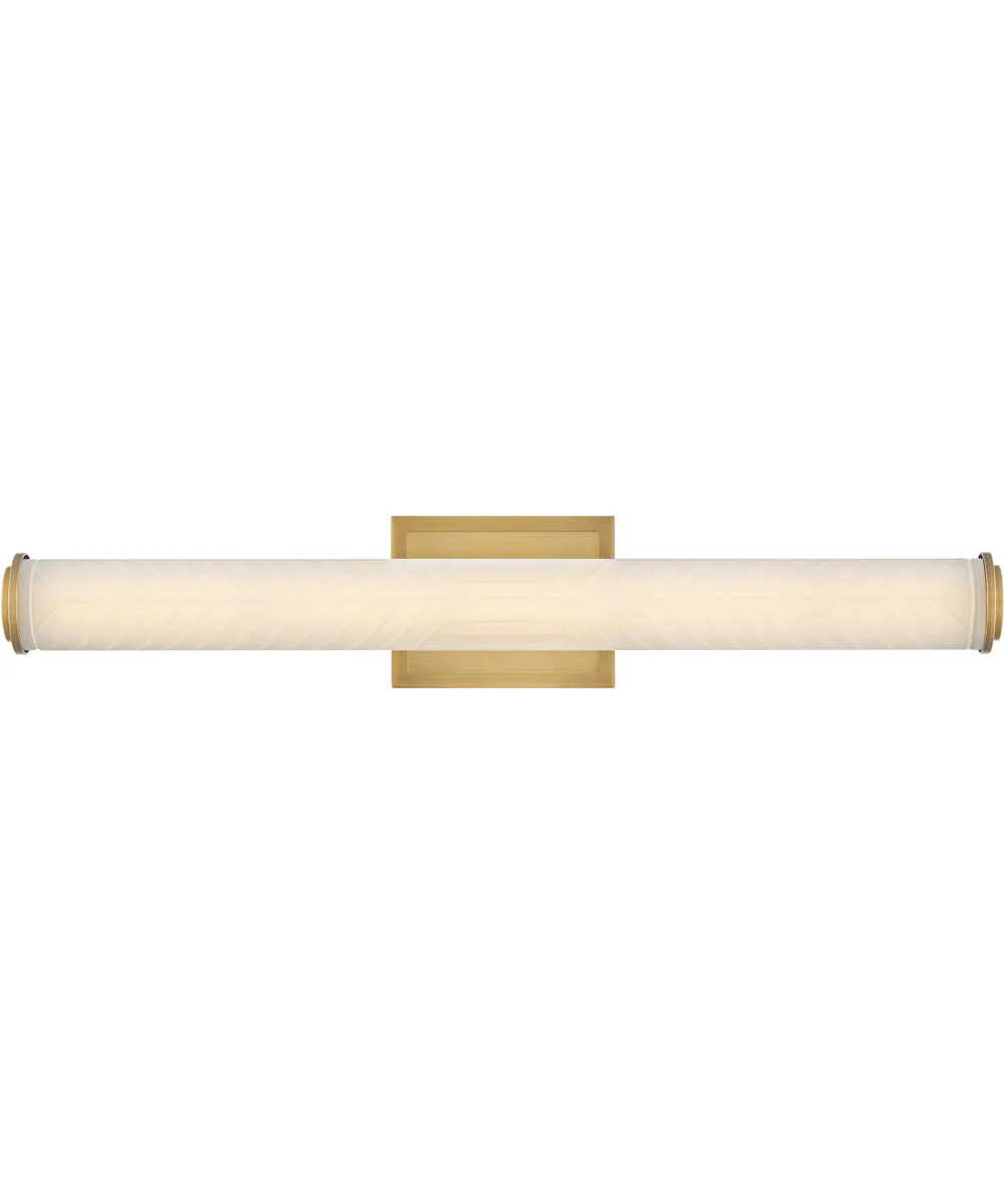 Devon LED-Light Medium LED Vanity in Lacquered Brass - Image 3