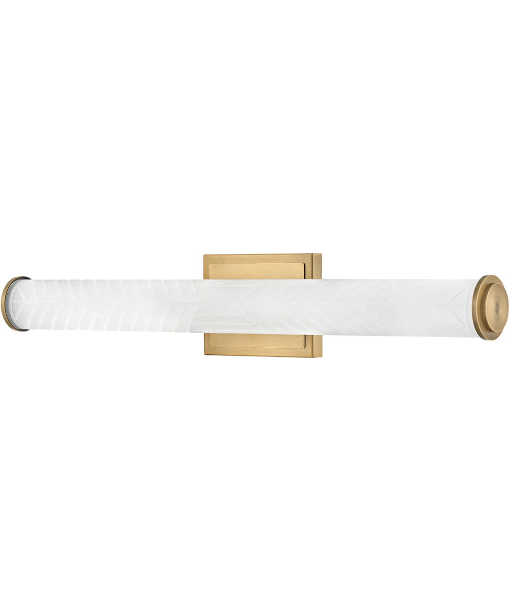 Devon LED-Light Medium LED Vanity in Lacquered Brass - Image 4