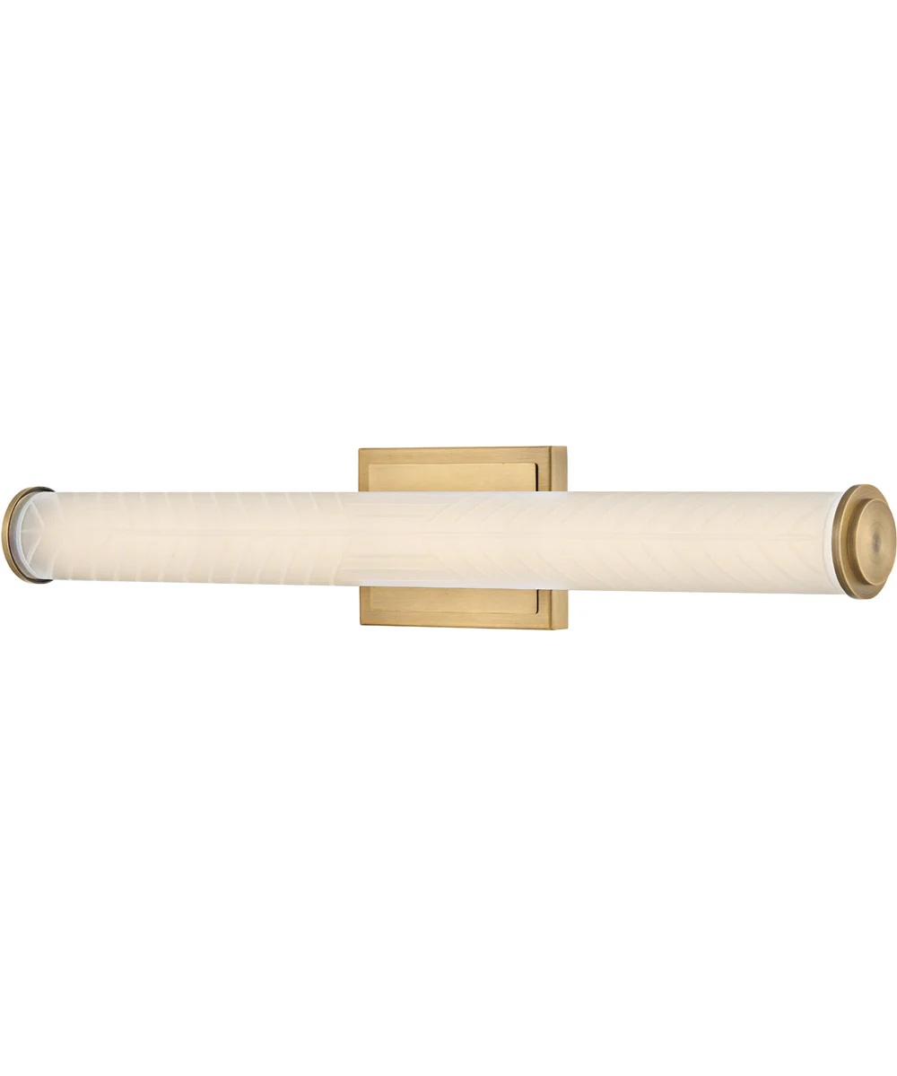 Devon LED-Light Medium LED Vanity in Lacquered Brass - Image 5