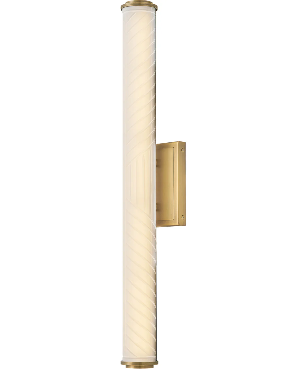 Devon LED-Light Medium LED Vanity in Lacquered Brass - Image 9