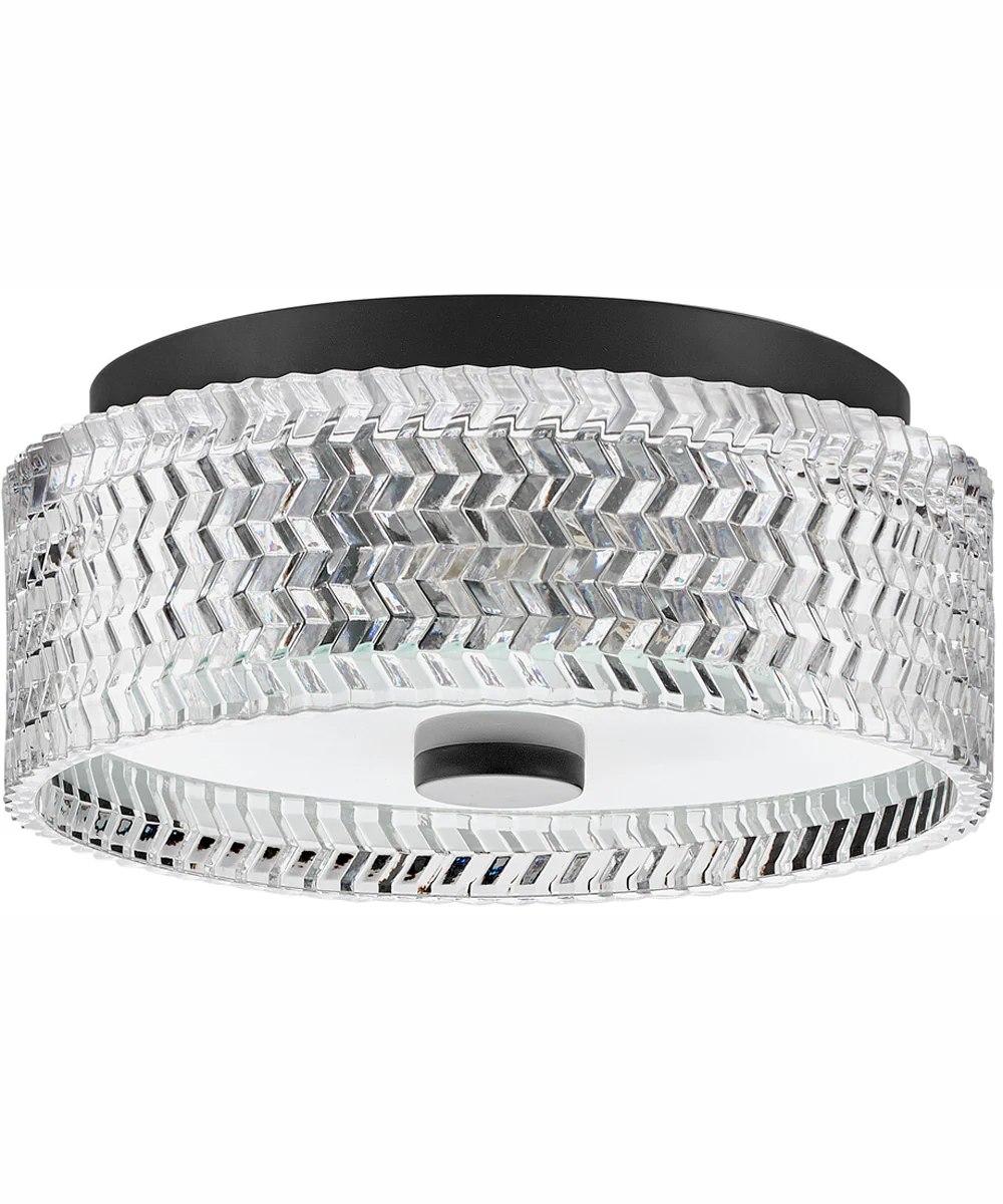 Elle 2-Light Medium Flush Mount in Black - Image 2