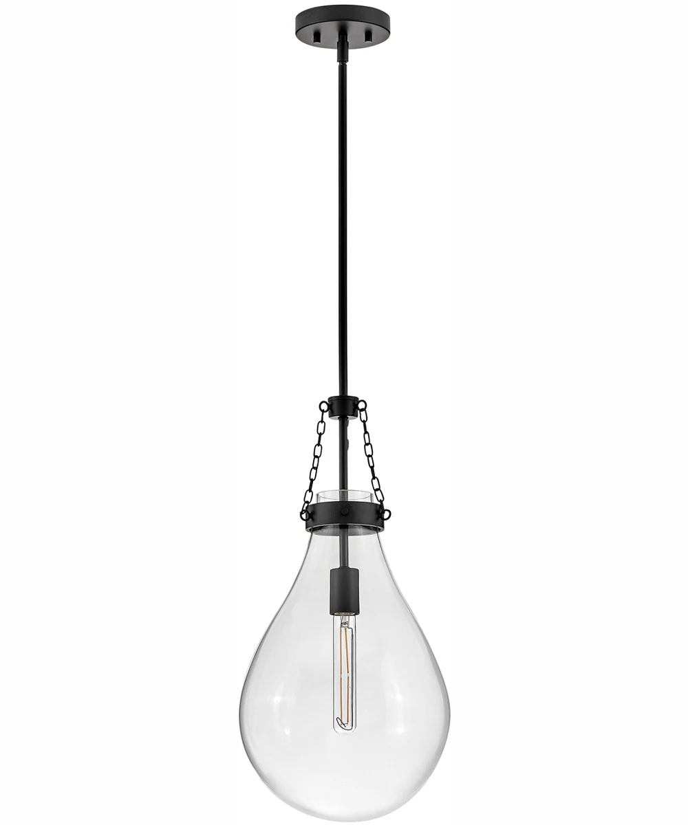 Eloise 1-Light Small Pendant in Black - Image 2