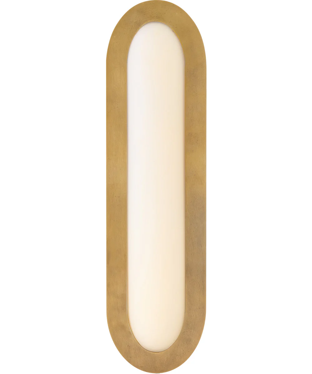 Emme LED-Light Large LED Vanity in Heritage Brass - Image 4