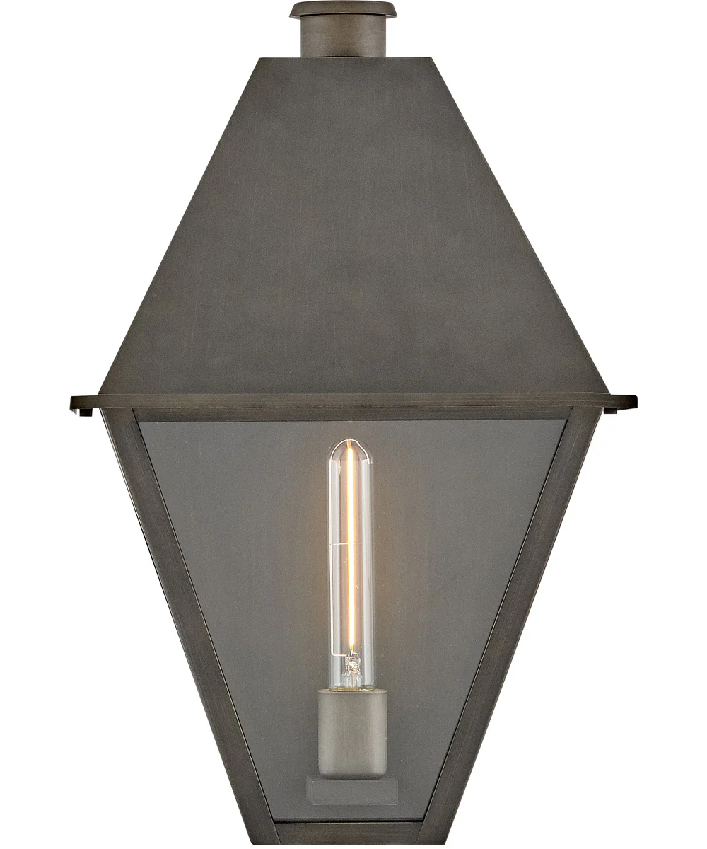 Endsley 1-Light Medium Wall Mount Lantern in Blackened Brass - Image 5