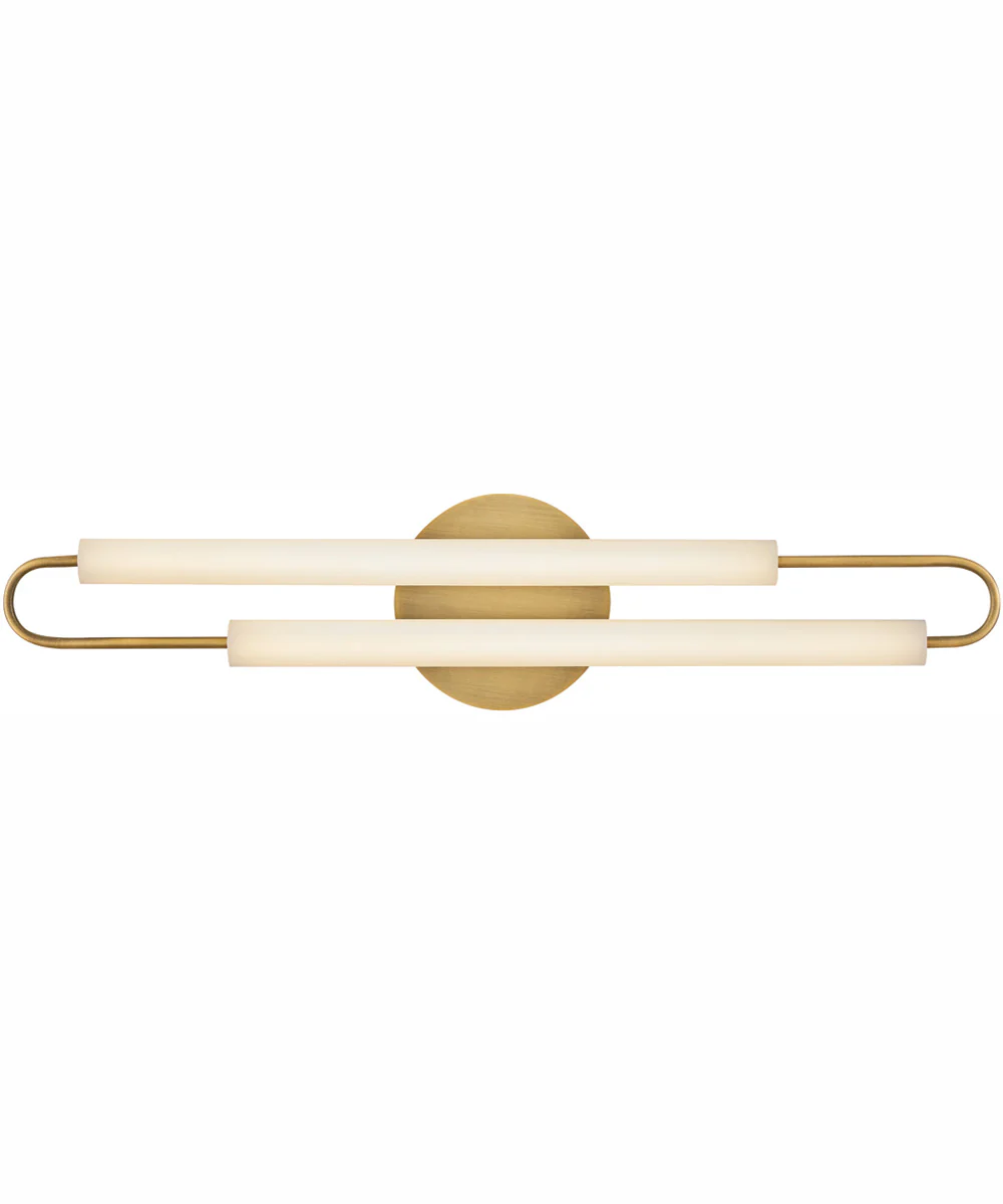 Eos LED-Light Medium LED Vanity in Lacquered Brass - Image 2