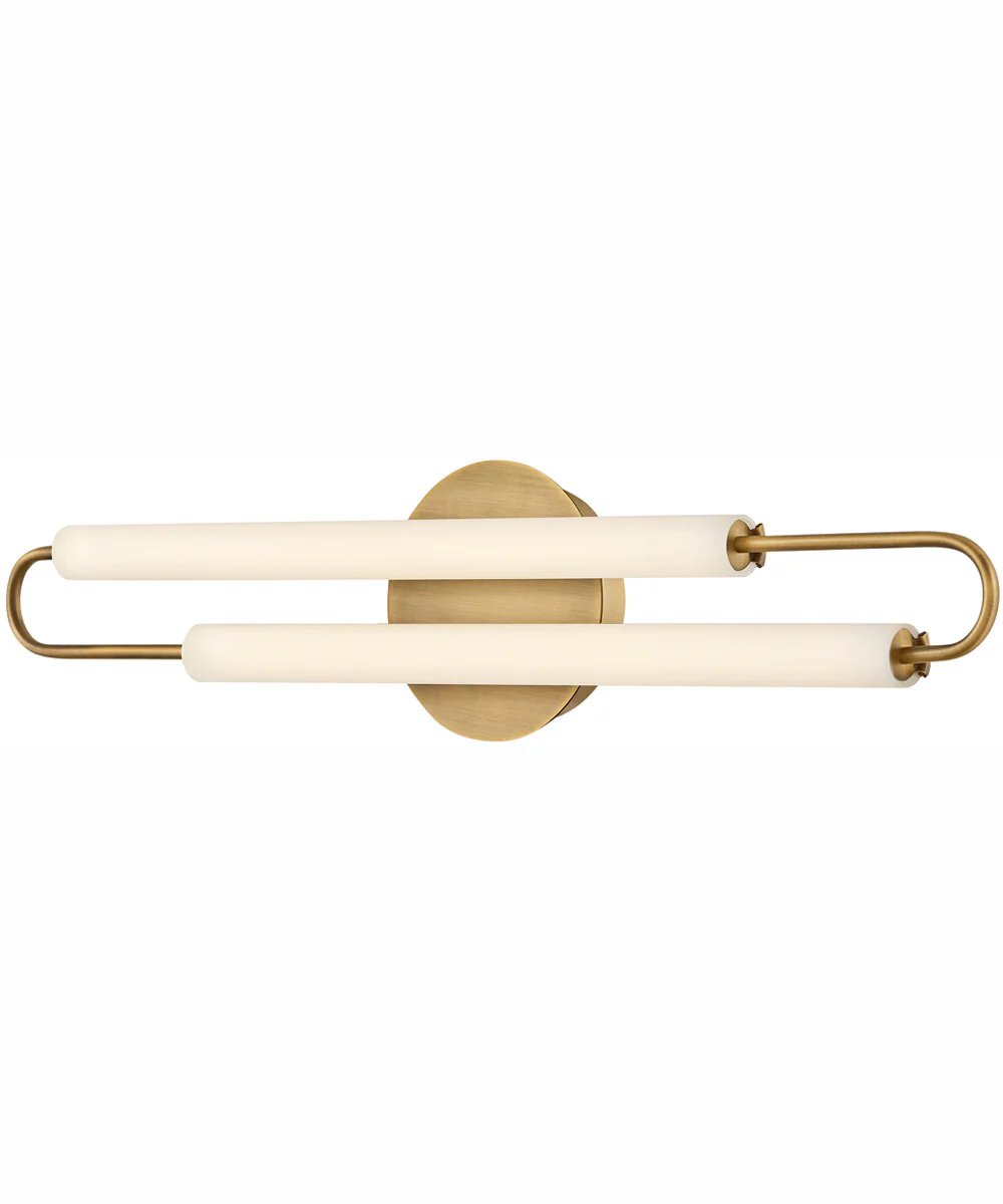 Eos LED-Light Medium LED Vanity in Lacquered Brass - Image 4