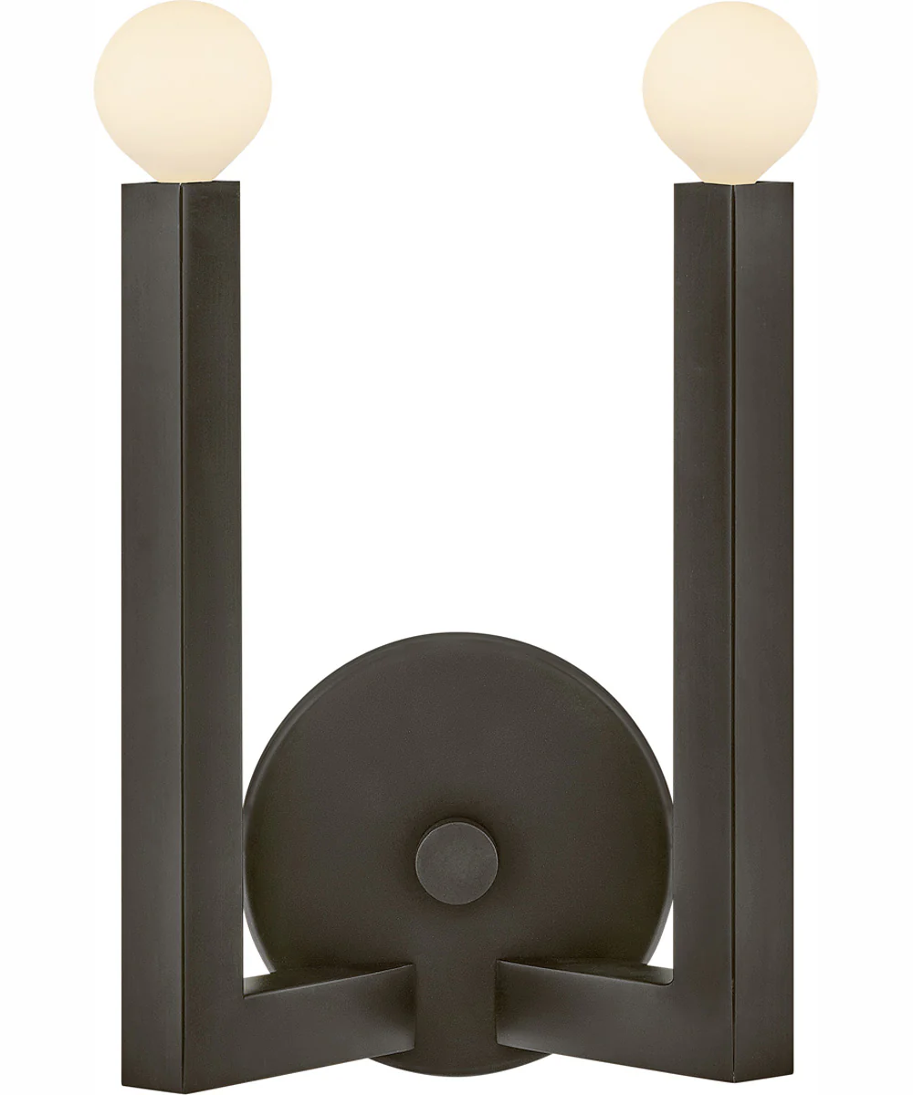 Ezra 2-Light Two Light Sconce in Black Oxide - Image 2