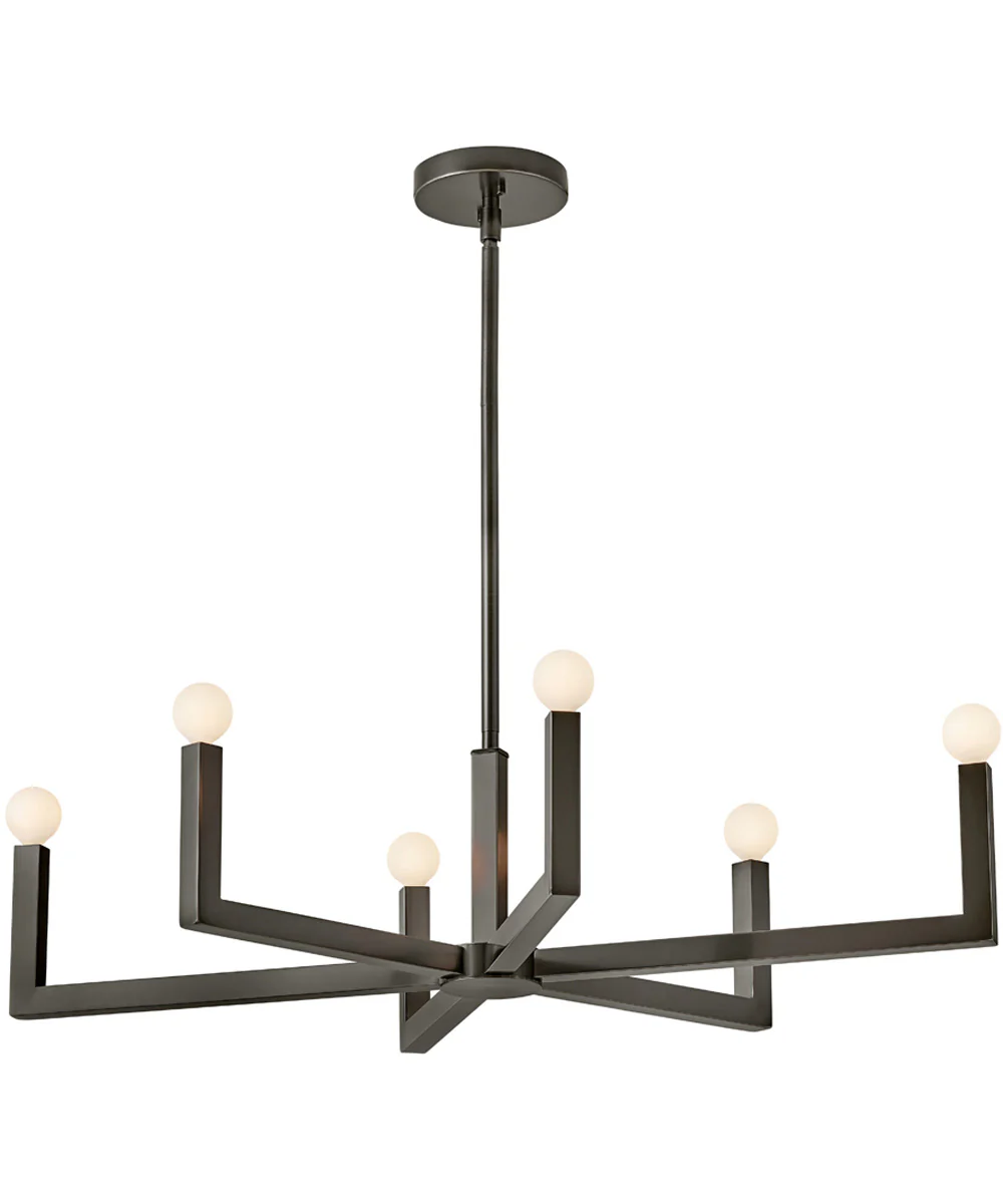Ezra 6-Light Six Light Linear in Black Oxide