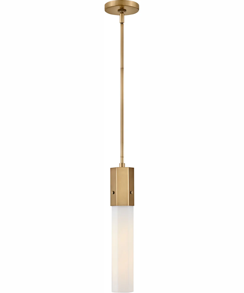 Facet 1-Light Extra Small Pendant in Heritage Brass - Image 2