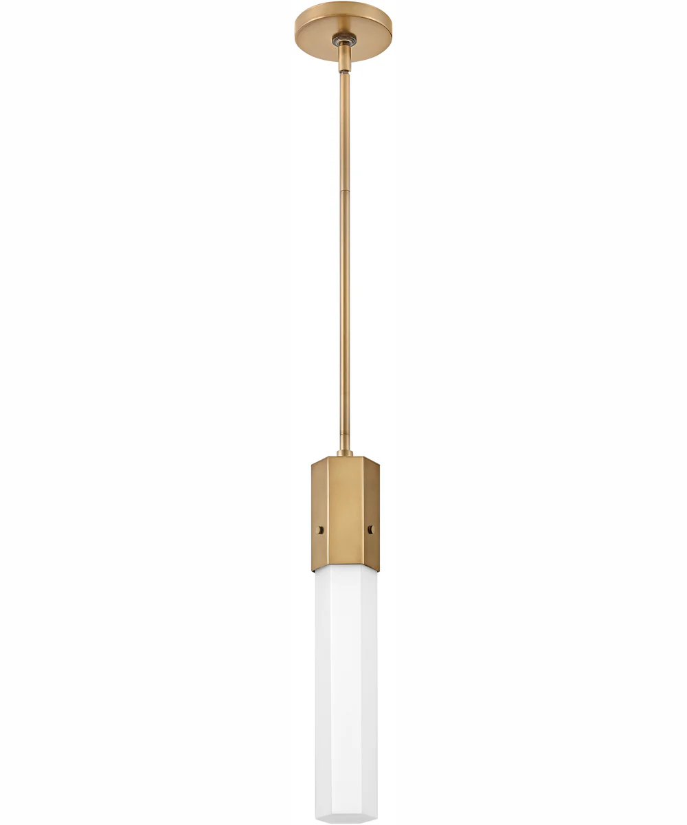 Facet 1-Light Extra Small Pendant in Heritage Brass - Image 3