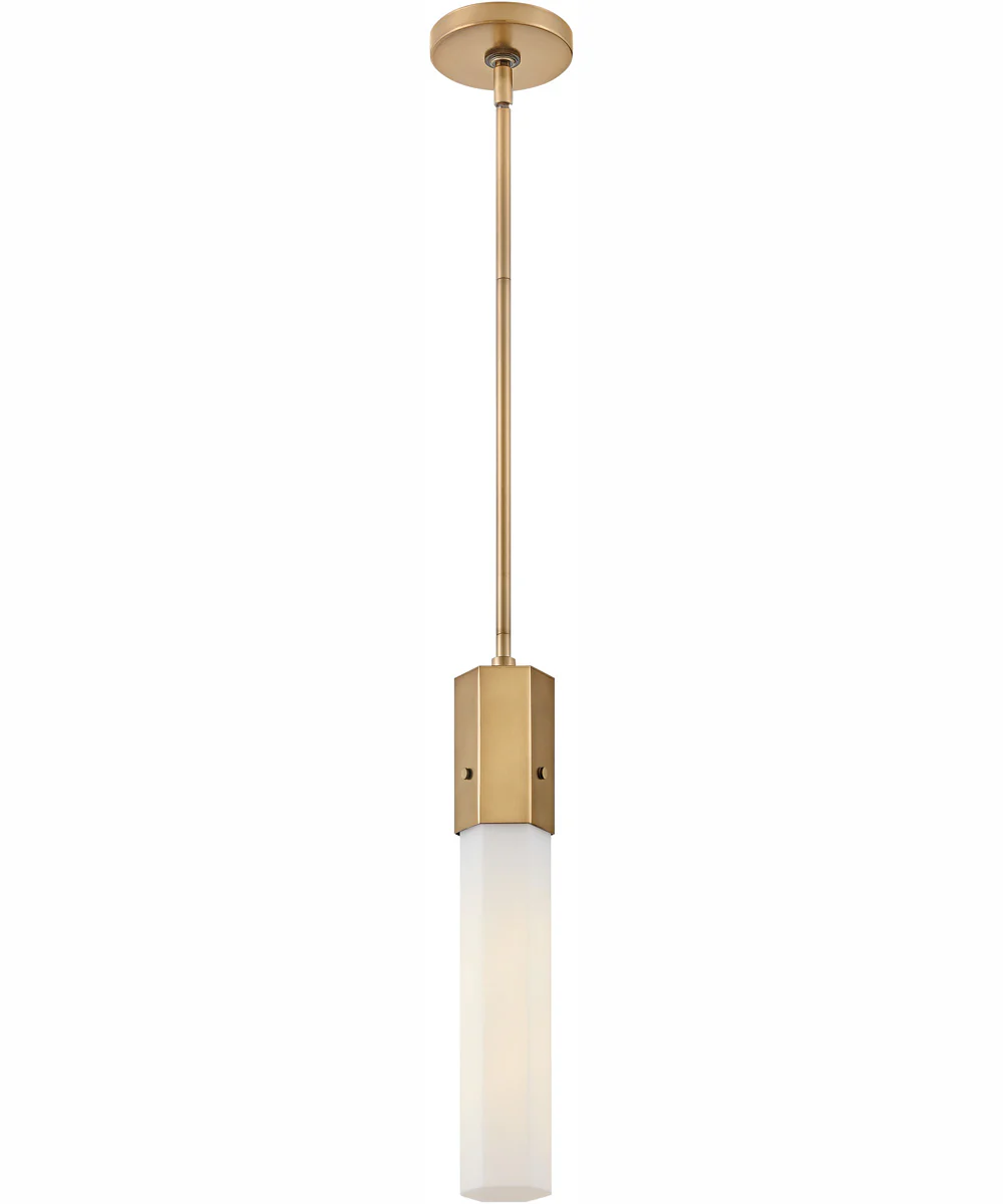 Facet 1-Light Extra Small Pendant in Heritage Brass - Image 4
