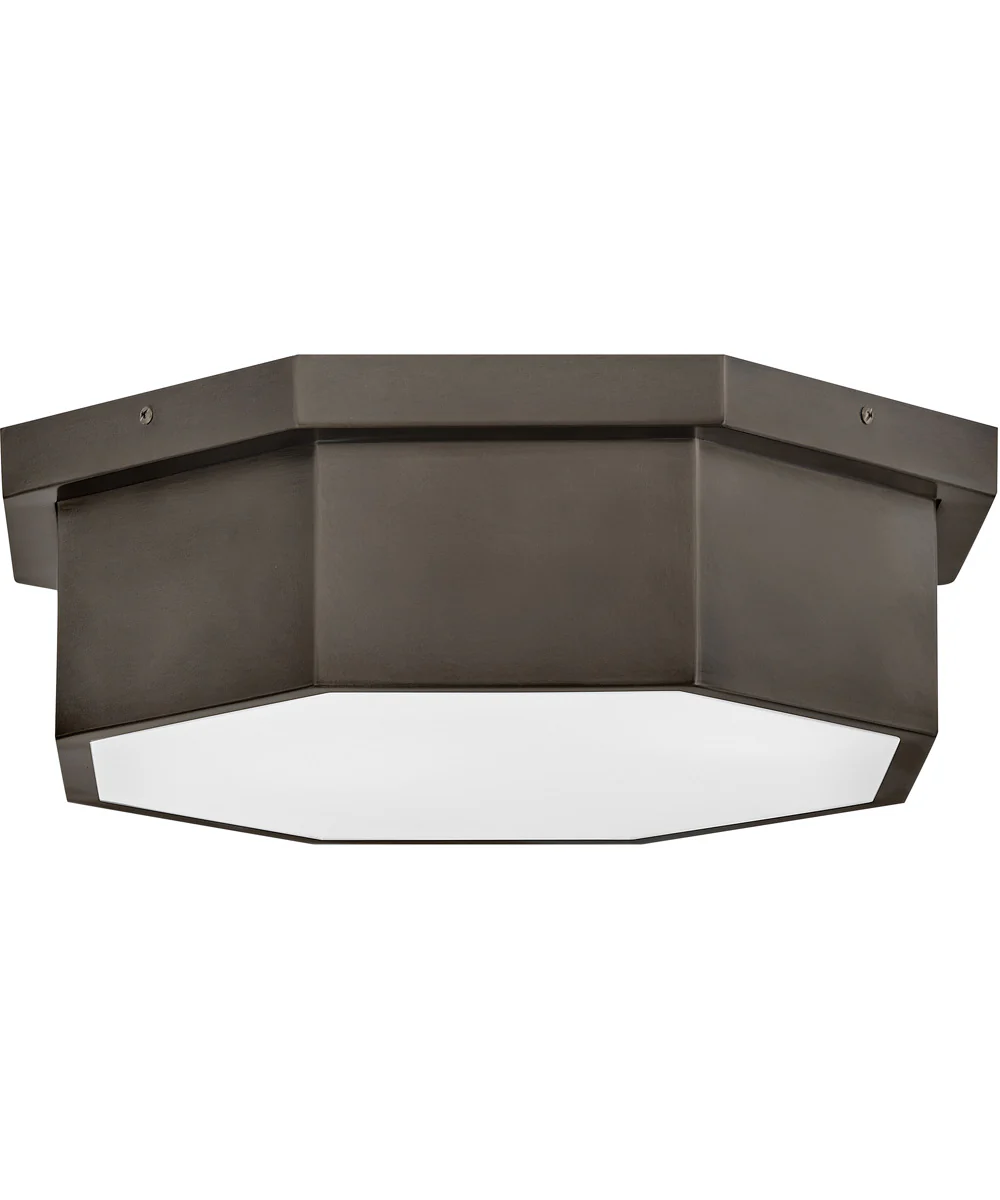 Facet 3-Light Medium Flush Mount in Black Oxide - Image 2