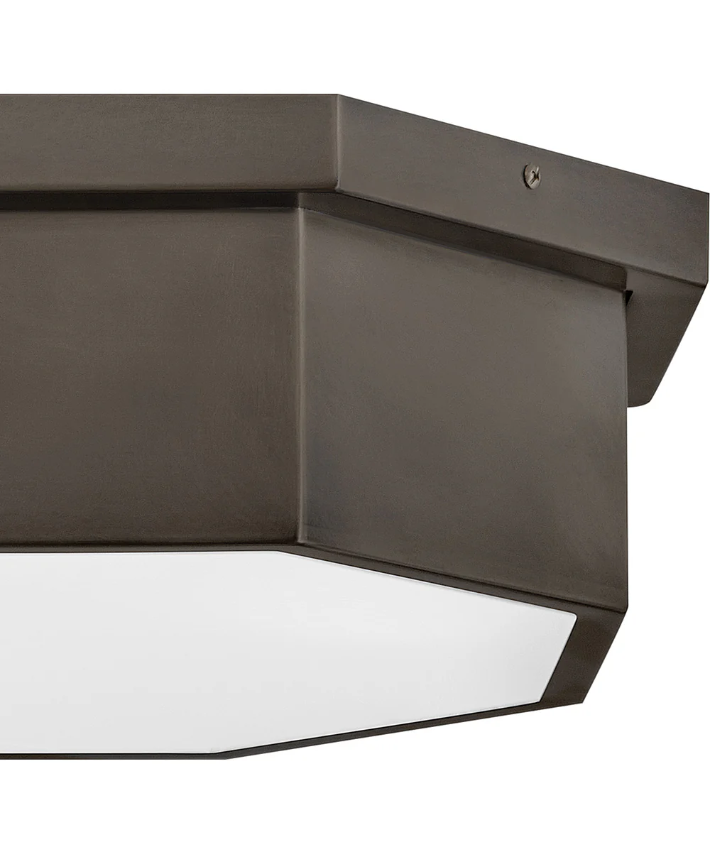 Facet 3-Light Medium Flush Mount in Black Oxide - Image 3