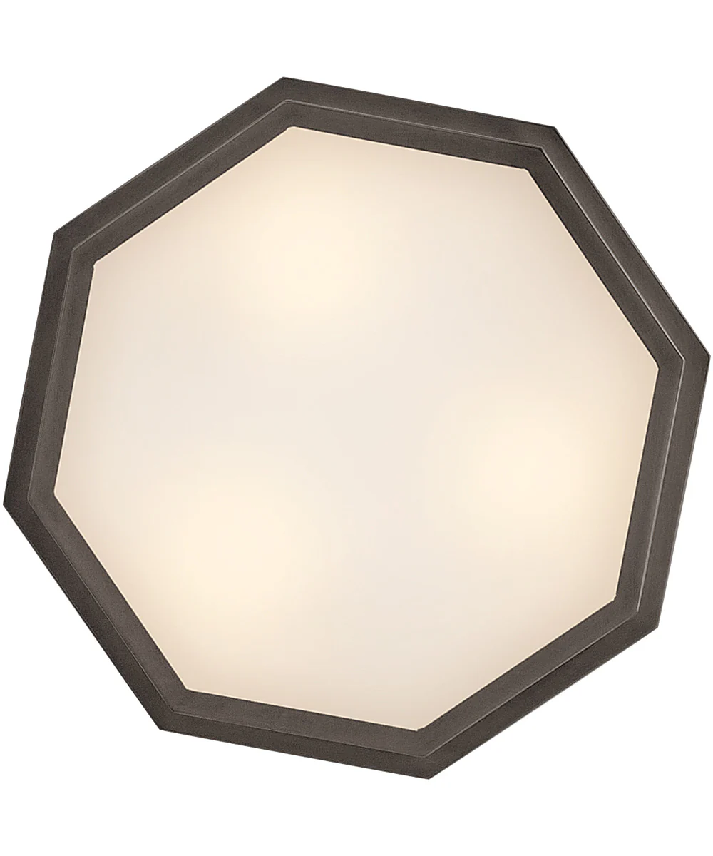 Facet 3-Light Medium Flush Mount in Black Oxide - Image 4