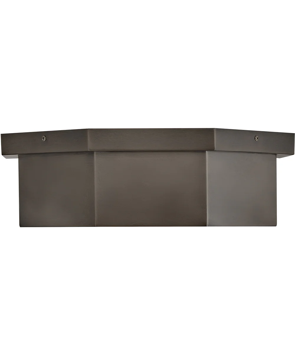 Facet 3-Light Medium Flush Mount in Black Oxide - Image 5