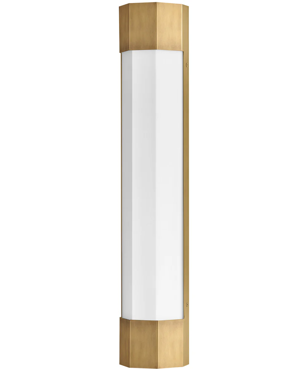 Facet LED-Light Large Sconce in Heritage Brass - Image 3