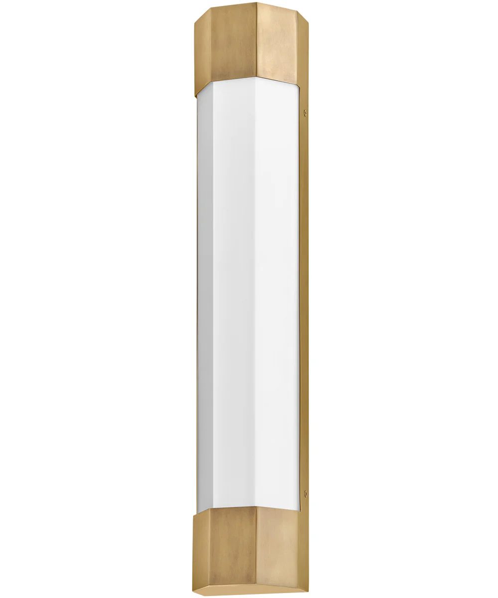Facet LED-Light Large Sconce in Heritage Brass - Image 4