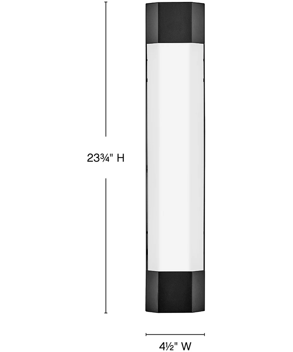 Facet LED-Light Large Wall Mount Lantern in Black - Image 7