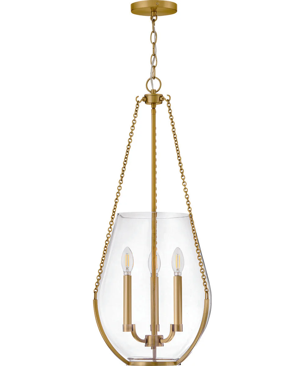 Farrin 3-Light Medium Pendant in Lacquered Brass - Image 2