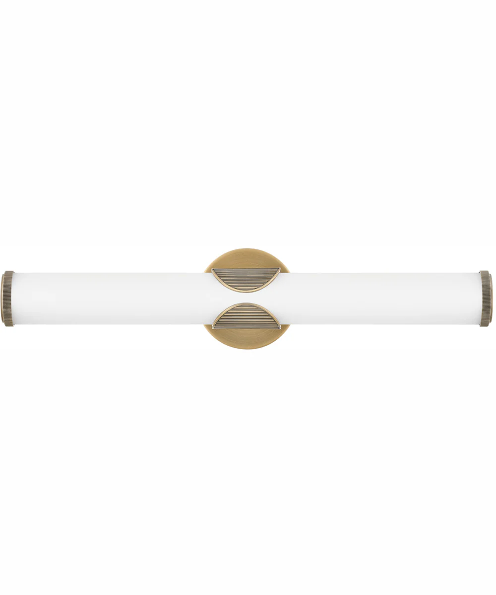 Femi LED-Light Medium LED Vanity in Lacquered Brass