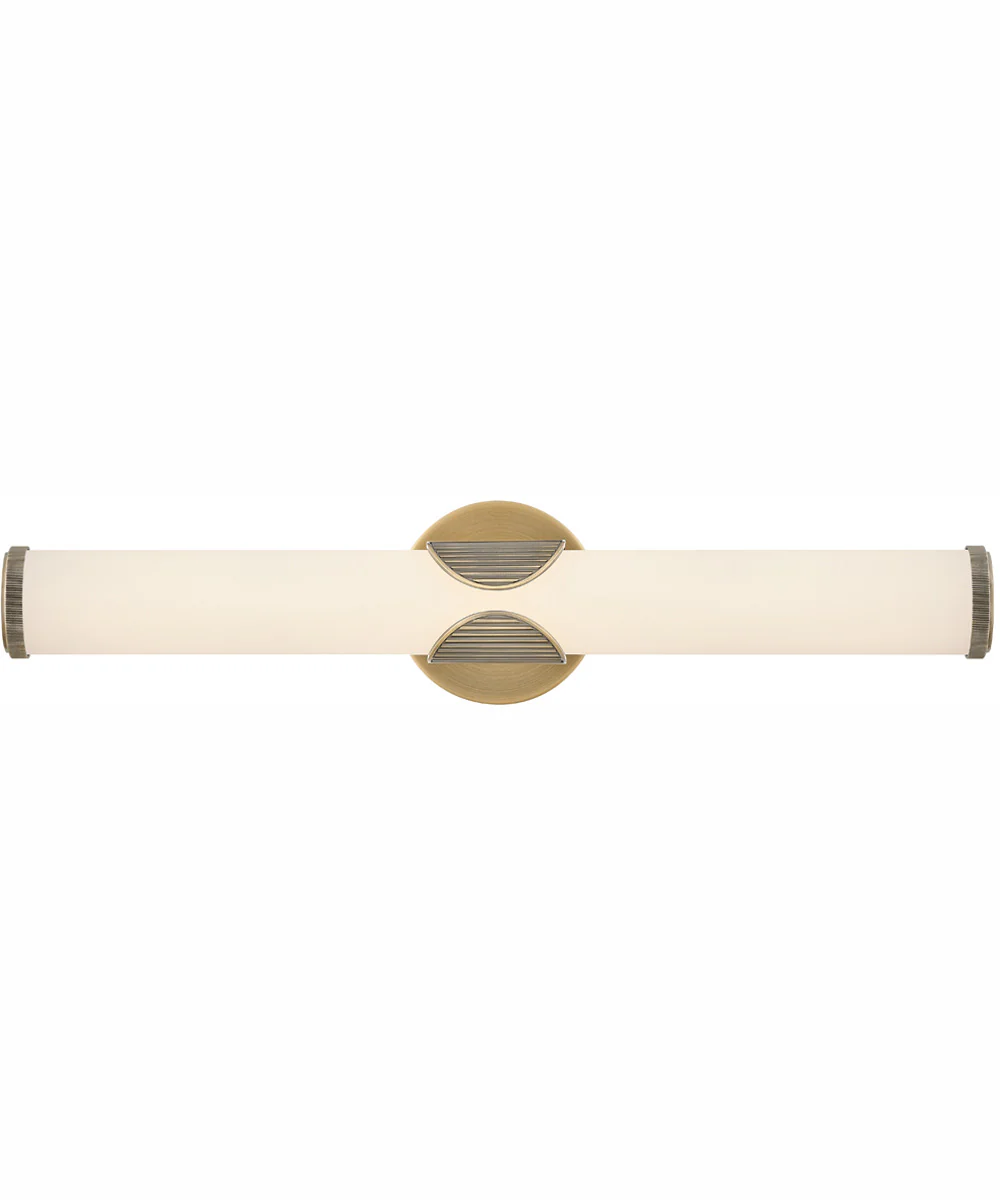Femi LED-Light Medium LED Vanity in Lacquered Brass - Image 2