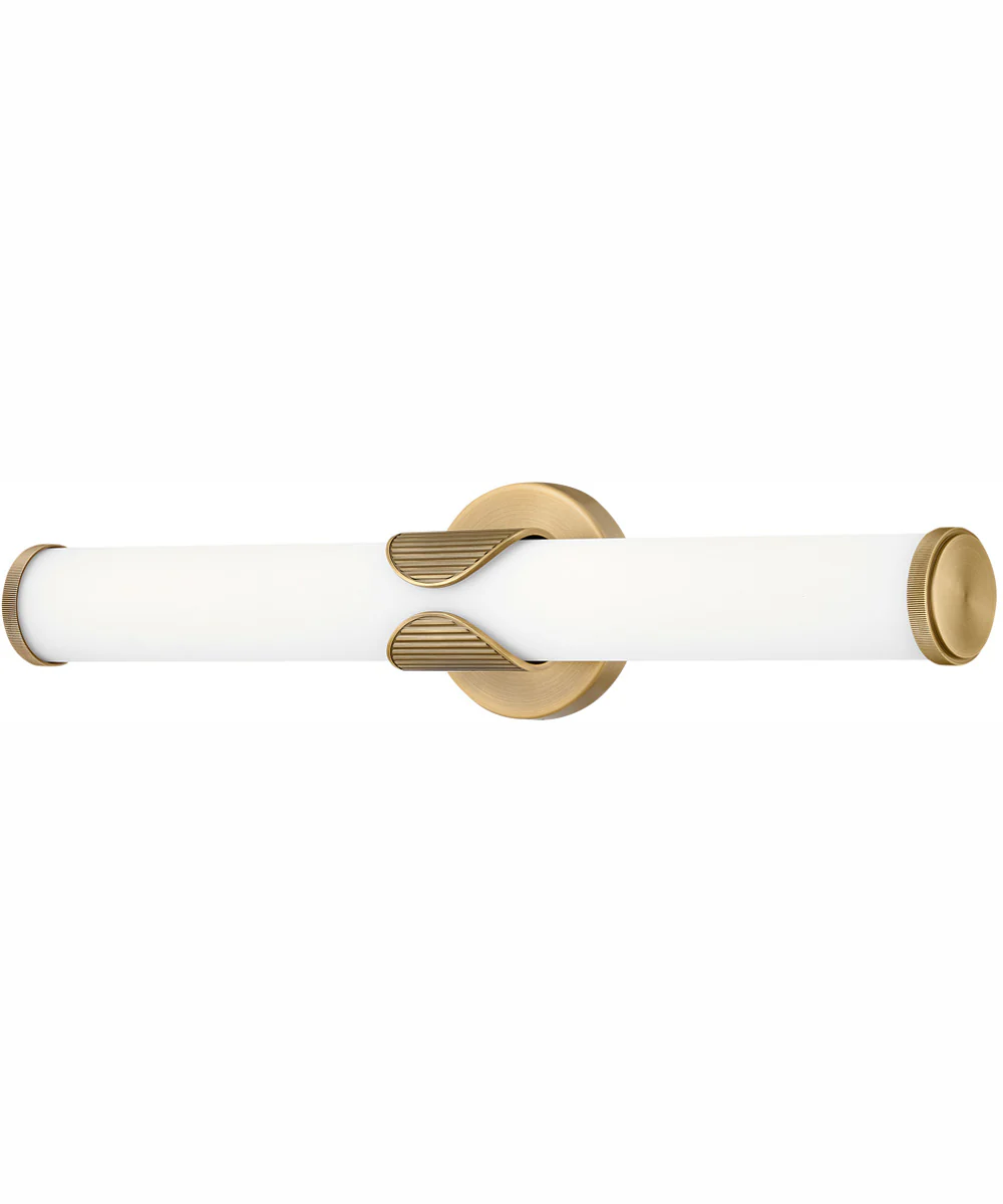 Femi LED-Light Medium LED Vanity in Lacquered Brass - Image 3
