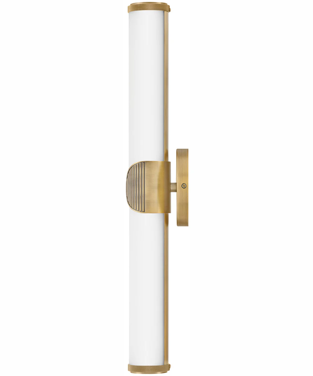 Femi LED-Light Medium LED Vanity in Lacquered Brass - Image 5