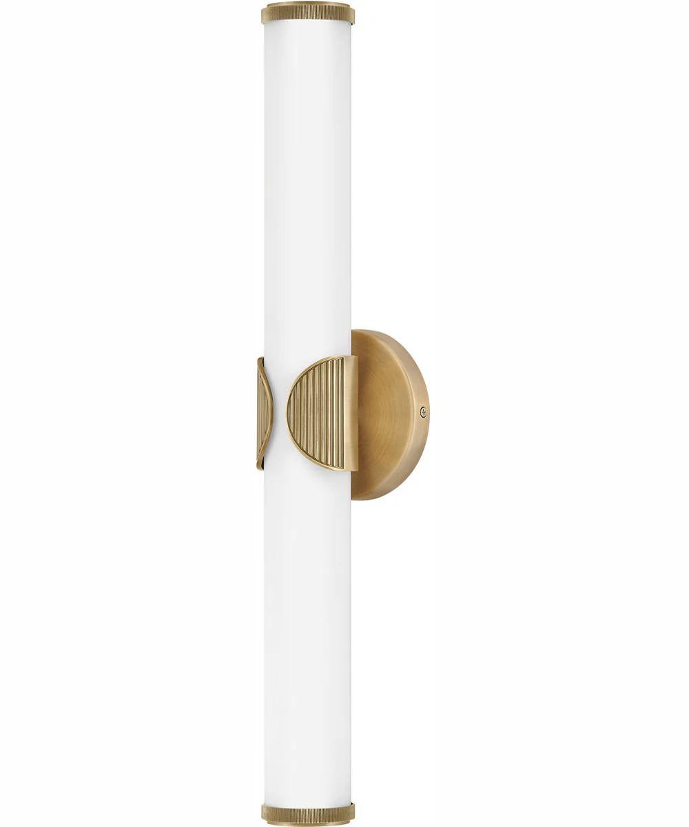 Femi LED-Light Medium LED Vanity in Lacquered Brass - Image 6