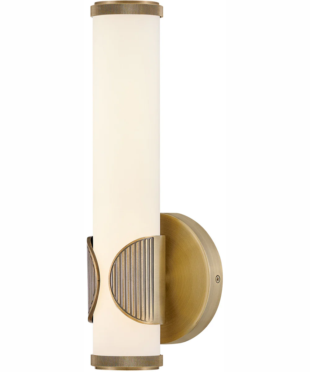 Femi LED-Light Small LED Vanity in Lacquered Brass - Image 2